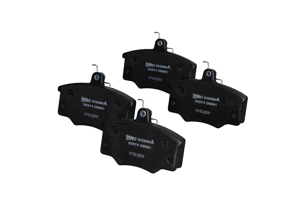 Jeu de 4 plaquettes de frein VALEO ref. 302866A